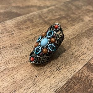 Large Boho Cocktail Ring